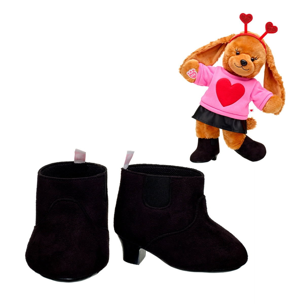 Bota Taco Negra Build-A-Bear